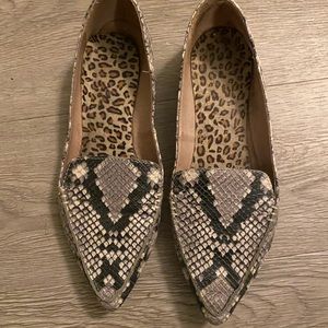 Steve Madden snakeskin flats